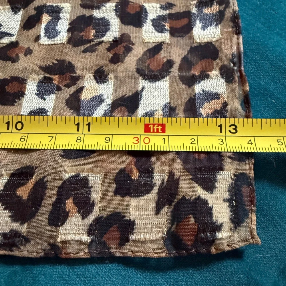 Animal Print Scarf Bundle 2 Pc Patchwork & Leopard‎ Polyester